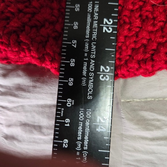 Chicos Women's XL Red Knit Button Front Cardigan Sweater Wool Blend Chico's 3 - Picture 6 of 9